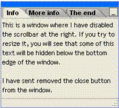 DHTML window with tab support